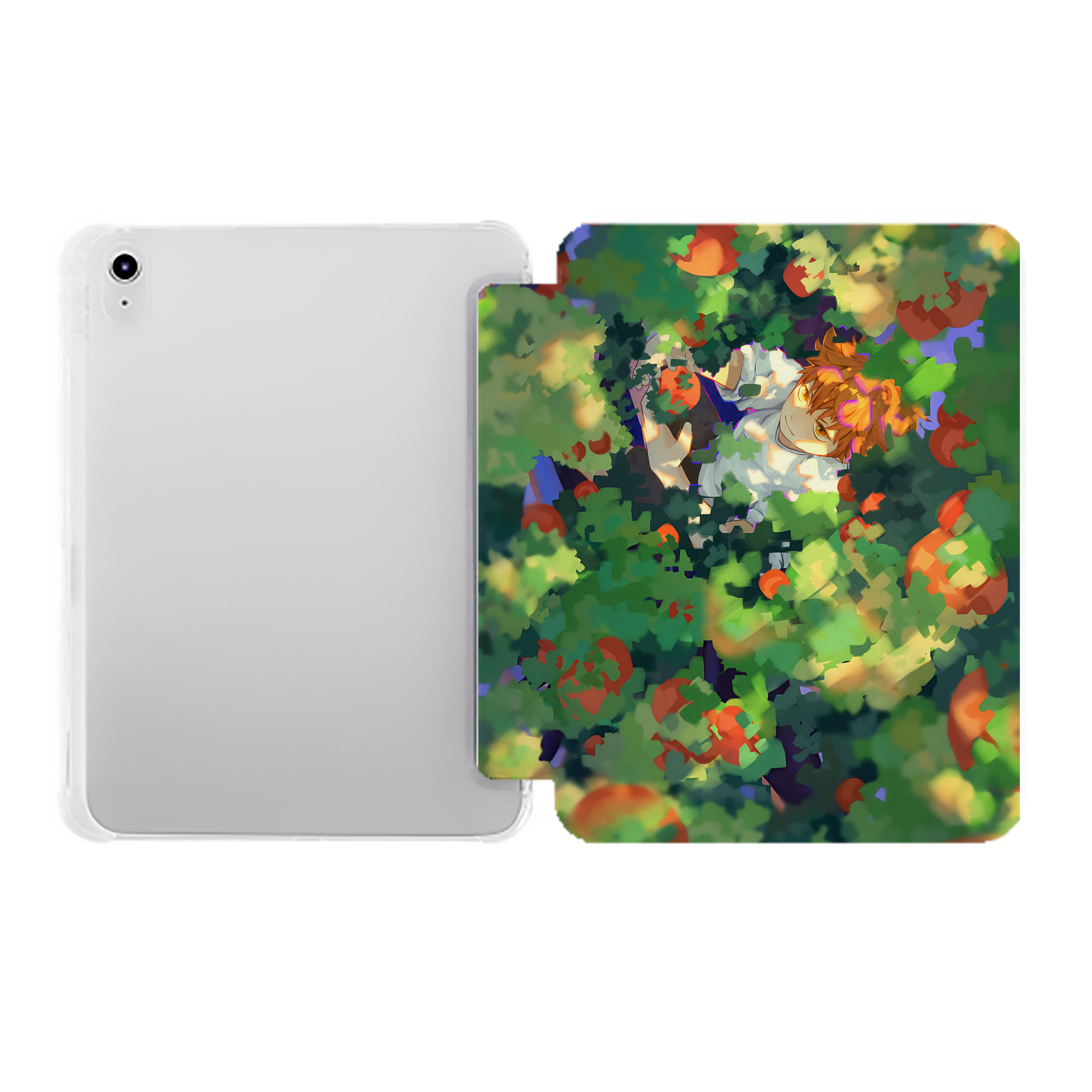 （画像用） ハイキュー!! Haikyu!! IPad ケース ペン収納付き 三つ折りスタンド PUレザー×シリコン 対応機種9.5/10.5/10.9インチ